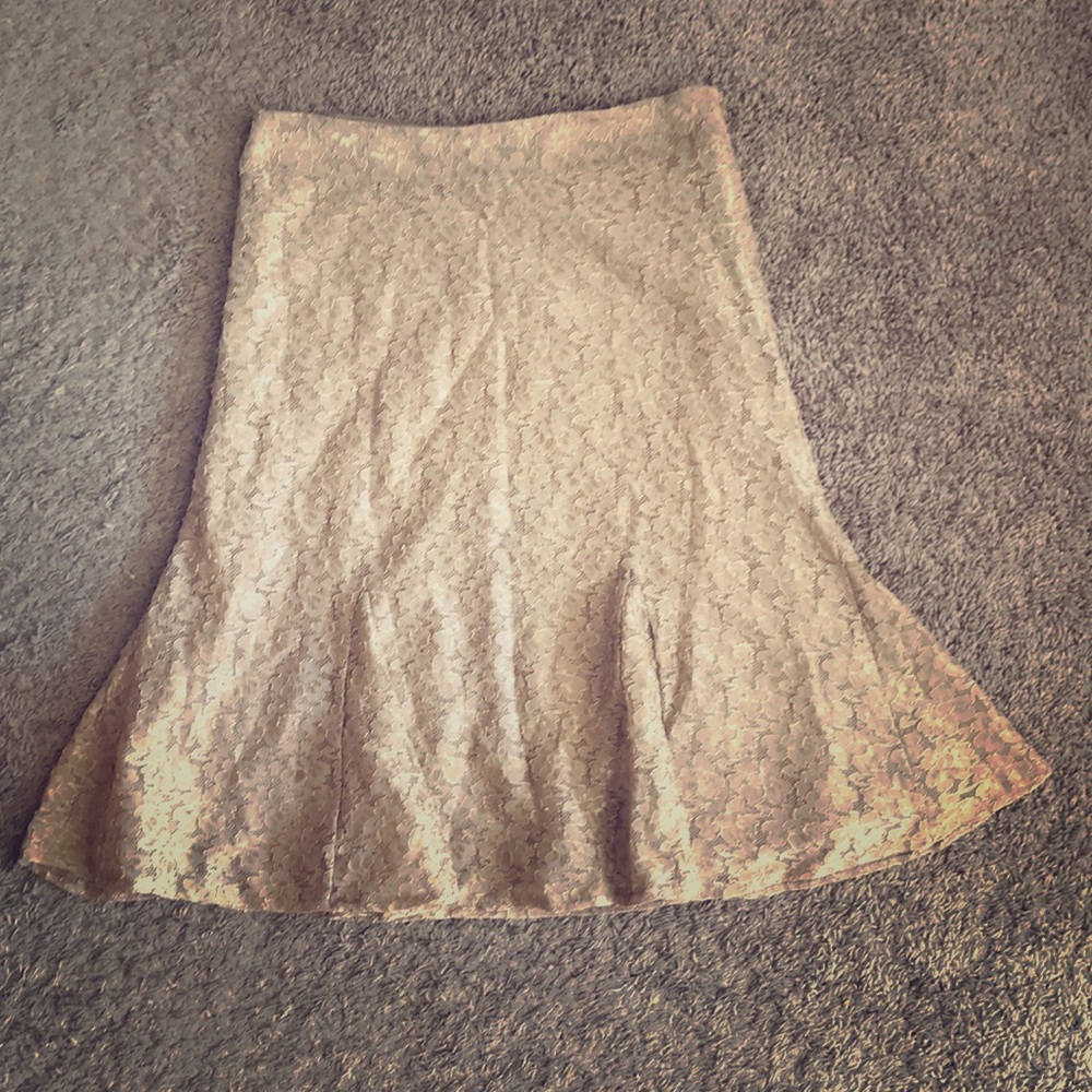 Nicole Miller vintage looking floral flare skirt